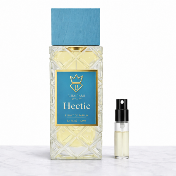 Hectic by Bujairami Decant Ireland | Citrus, Ginger & Black Tea